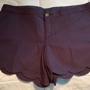 Lilly Pulitzer navy textured shorts